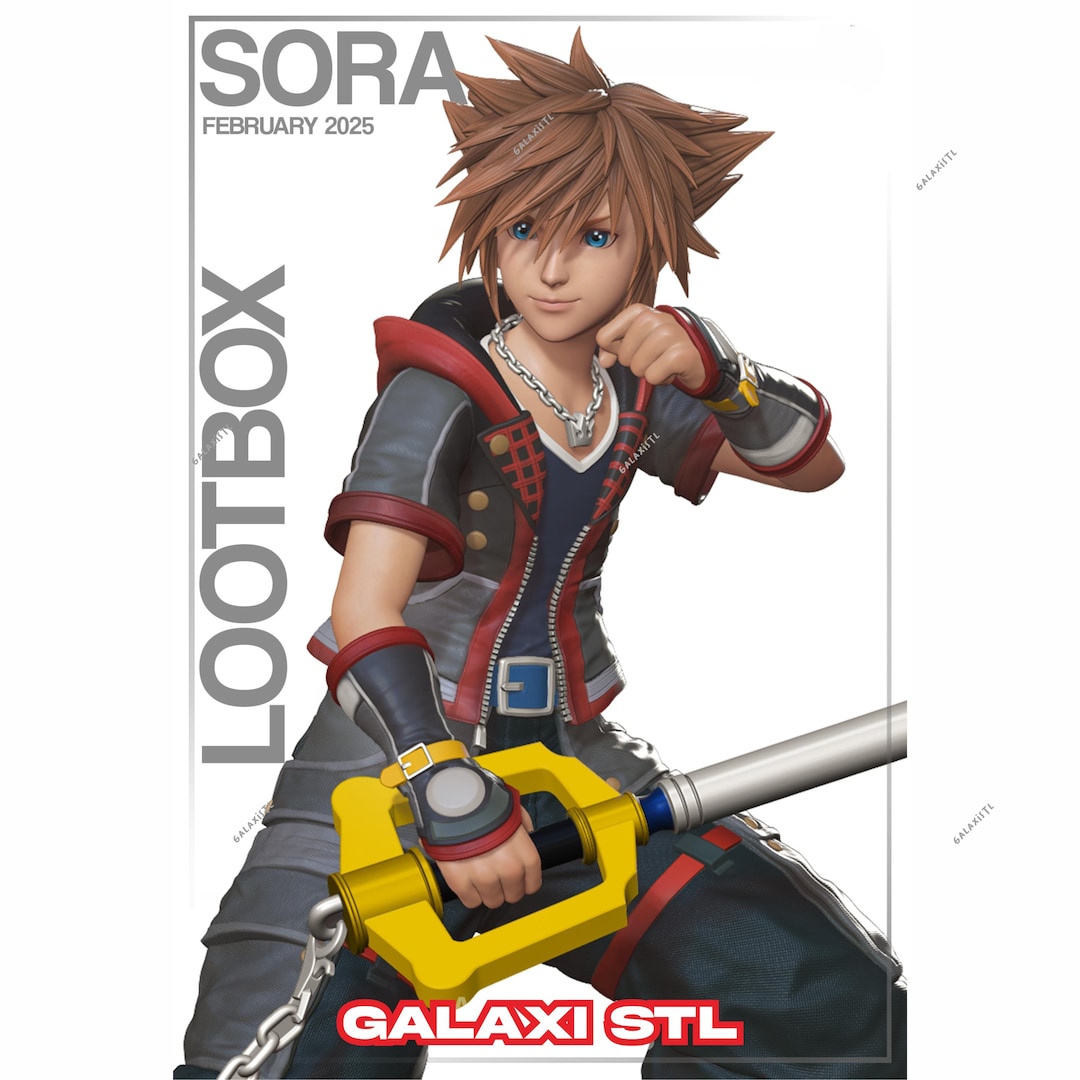 sora*3Dスト 🥰 SORA - KINGDOM HEARTS・ 3D File for 3D printing・Cults