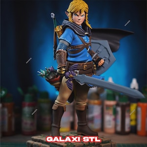 Zelda Tears of the Kingdom STL Model for Resin 3D Printing - High Detail Figure for Resin Printers