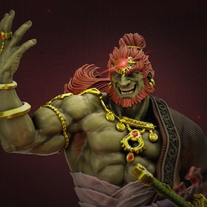 Ganondorf The Zelda of Legend STL Model for Printer Figure 3D Printing - High Quality Dioramas