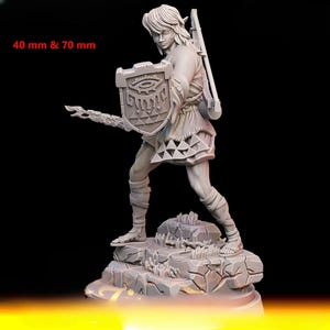 Link The Legend of Zelda STL Model for 3D Printing - High Quality Printable Figure & Diorama for Printer Fans