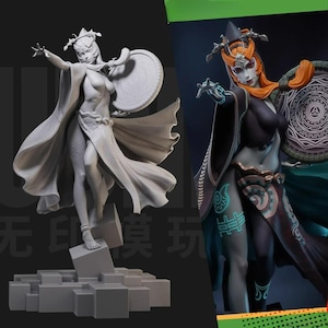 Twili Midna STL Model for Printer Figure 3D Printing - High Quality Dioramas