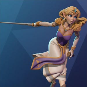 Princess Zelda STL Model for 3D Printing - High Quality The Legend of Zelda Figure & Diorama Printable Figure