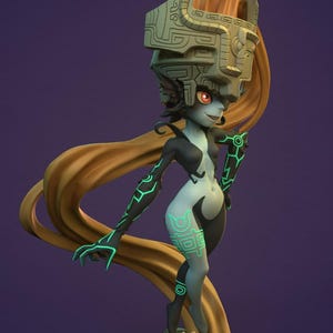 Imp Midna The Legend of Zelda STL Model for Printer Figure 3D Printing - High Quality Diorama