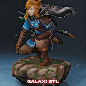 Legend of Zelda STL Link 3D Printer Model - High Quality Printable Figure for Collectors & Fans