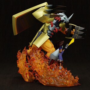 Wargreymon and Tai STL Model for Resin Printer Figure 3D Printing - High Quality Dioramas