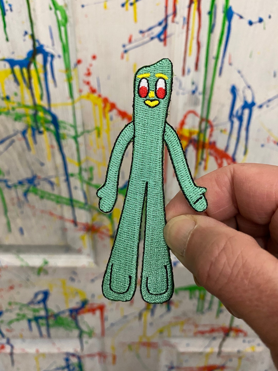 FREE SHIPPING Gumby Iron on Patch Etsy