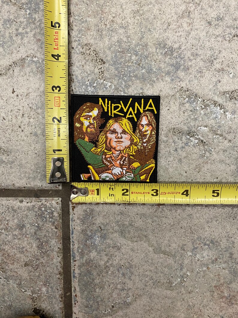 Cartoon figures nirvana iron on patch