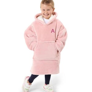 Couverture à Capuche Enfant Oversize - Doudoune Polaire Sherpa Avec Poche | Pour Filles Et Garçons 5-15 Ans