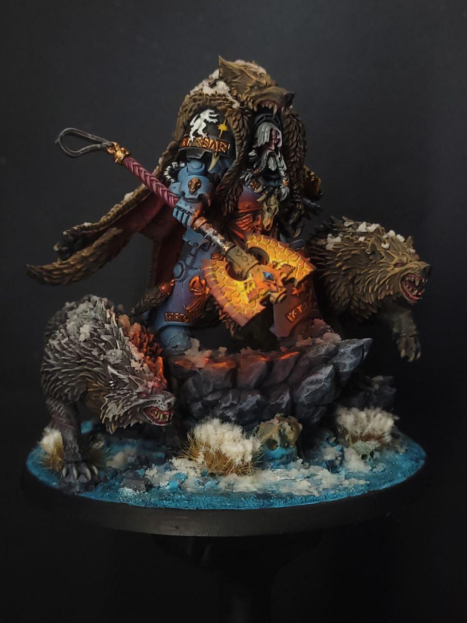 Logan Grimnar Painted Warhammer 40K Space Wolves Pro Painted - Etsy