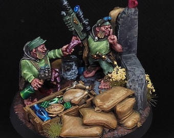 Tymczasowo przygotowany pomalowany Warhammer 40K Astra Militarum Pro pomalowany