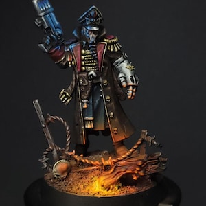 Krieg Lord Commissar Painted Warhammer 40K Astra Militarum Pro Painted