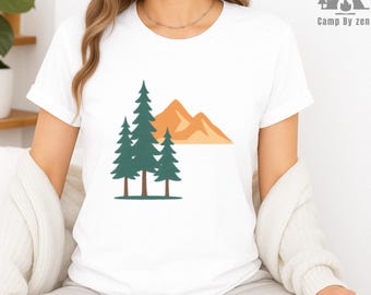 T-shirt berglandschap: T-shirt natuurwandelingen