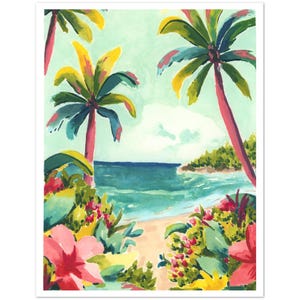 Tarjetas de felicitación de un hermoso día en un paraíso tropical