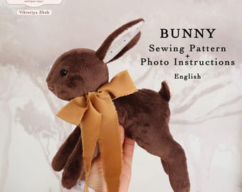 Wzór do szycia króliczka w formacie PDF