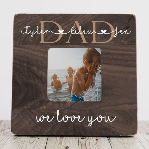 Daddy's Sidekicks Picture Frame Gift to Dad From Kids Etsy