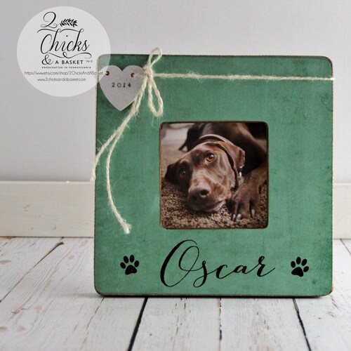 Personalized Pet Picture Frame Pet Name Frame Pet Lover Gift Etsy