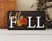 Hello Fall Sign, Autumn Wall Decor, Fall Wall Sign, Fall Home Decor 