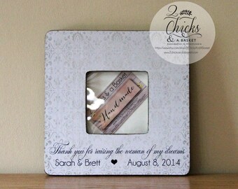 Mother Of The Bride Gift, Thank You For Raising The Woman Of My Dreams, Personalized Mother In Law Frame, Mother In Law Gift Idea