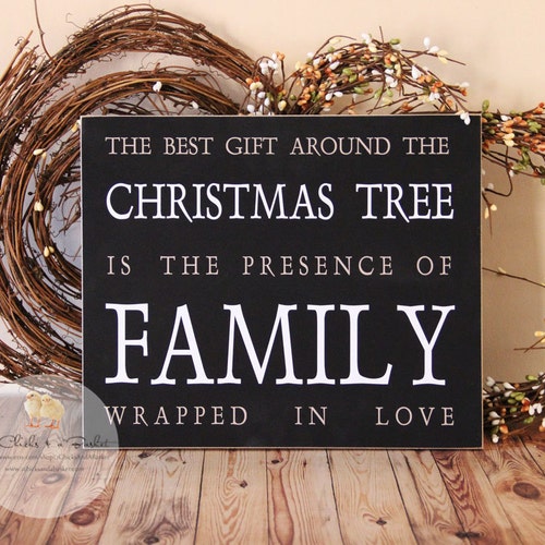 The Best Gift Around the Christmas Tree.. Primitive Wood Sign - Etsy