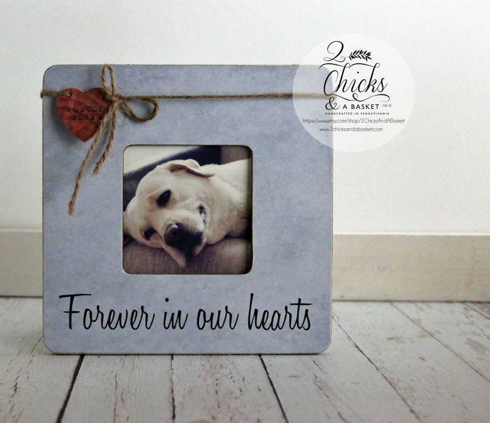 Pet Memory Picture Frame Pet Picture Frame Forever in Our Etsy