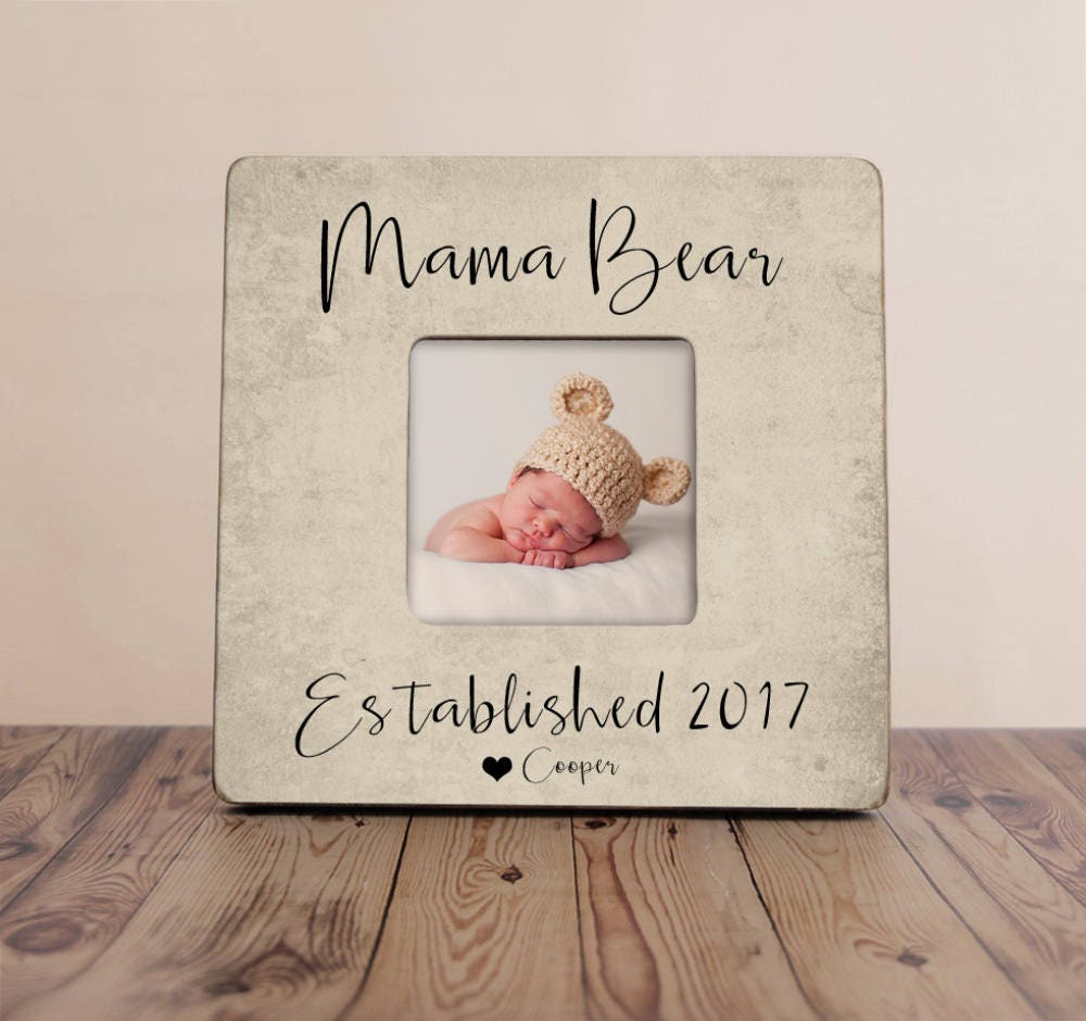 Mother S Day Picture Frame Mama Bear New Mom Gift Zoom