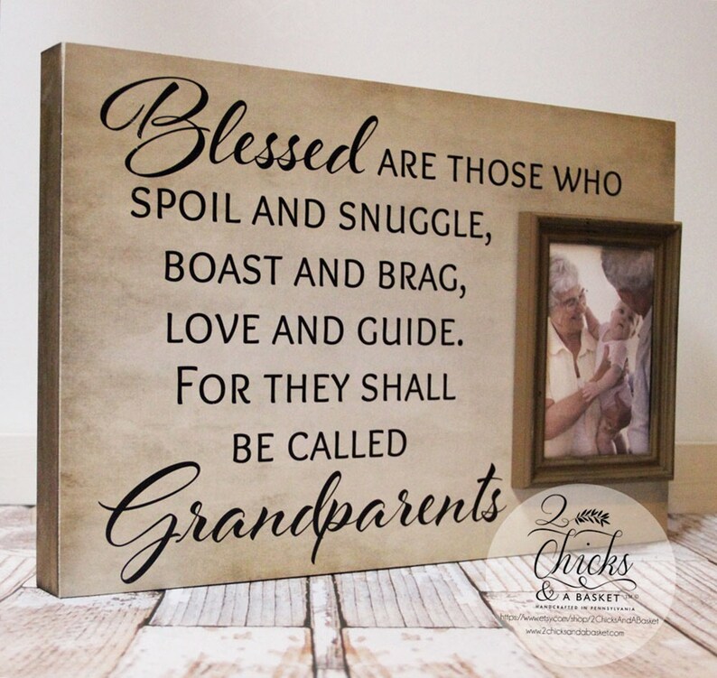 Grandparent Picture Frame Blessed Are Those Who Spoil and Etsy New