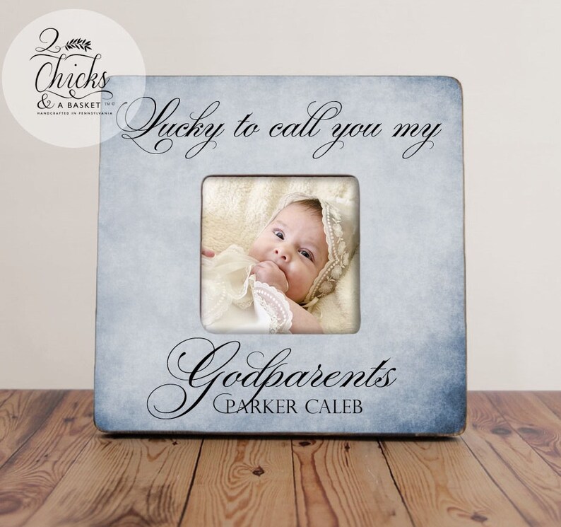 Godmother Gift Personalized Baptism Picture Frame Godparent Etsy