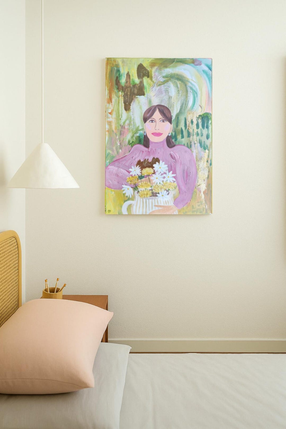 Portrait Of My Mother Digital Art Print 40x60 Cm Tender Female Portrait Of My Mother Digital Art Print 40x60 Cm Tender Female