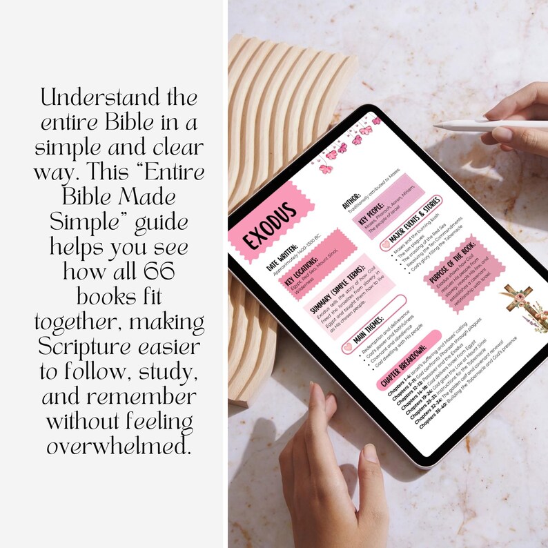Christian printable Bible study workbook no journal pages summaries only for all books