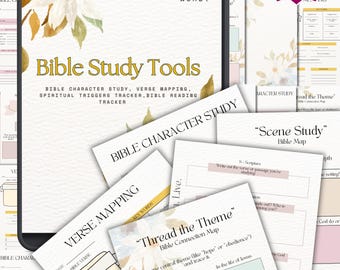 Bible Study Bundles Printable | Bible Study Journal, SOAP Bible Study, Verse Mapping, Bible Study Notes, Bible Study Guide Download