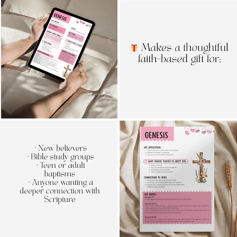 Bible study printable aesthetic pink floral guide for understanding scripture clearly