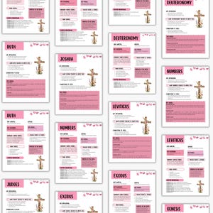 Beginner friendly Bible summary printable organized and simplified study guide Christian women