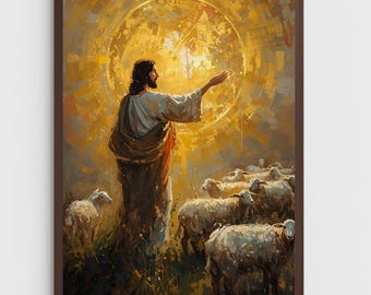 Good Shepherd Jesus Art Print | LDS Religious Wall Decor (Digital Download)