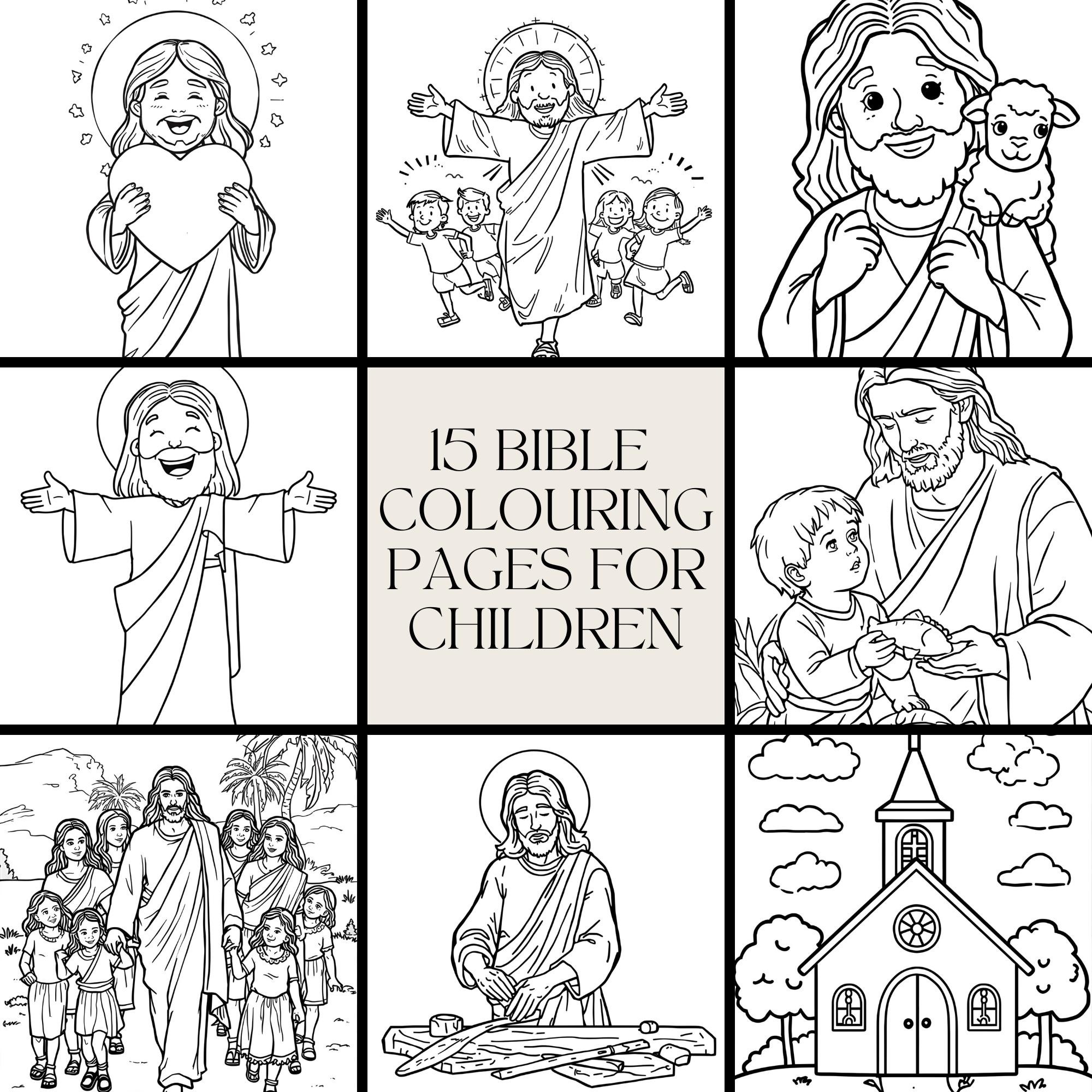 Christian Coloring Pages | Bible Verse Activity Book (PDF) - Etsy