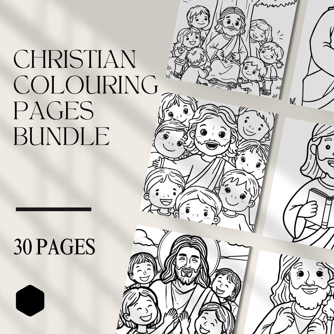 Christian Coloring Pages | Bible Verse Activity Book (PDF) - Etsy