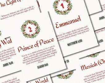 Estudio bíblico de Adviento de 25 días / Devocional católico de Navidad (PDF imprimible)