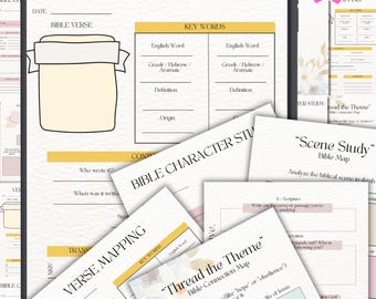 SOAP Bijbelstudiedagboek | Sjabloon voor verstoewijzing (digitale download)
