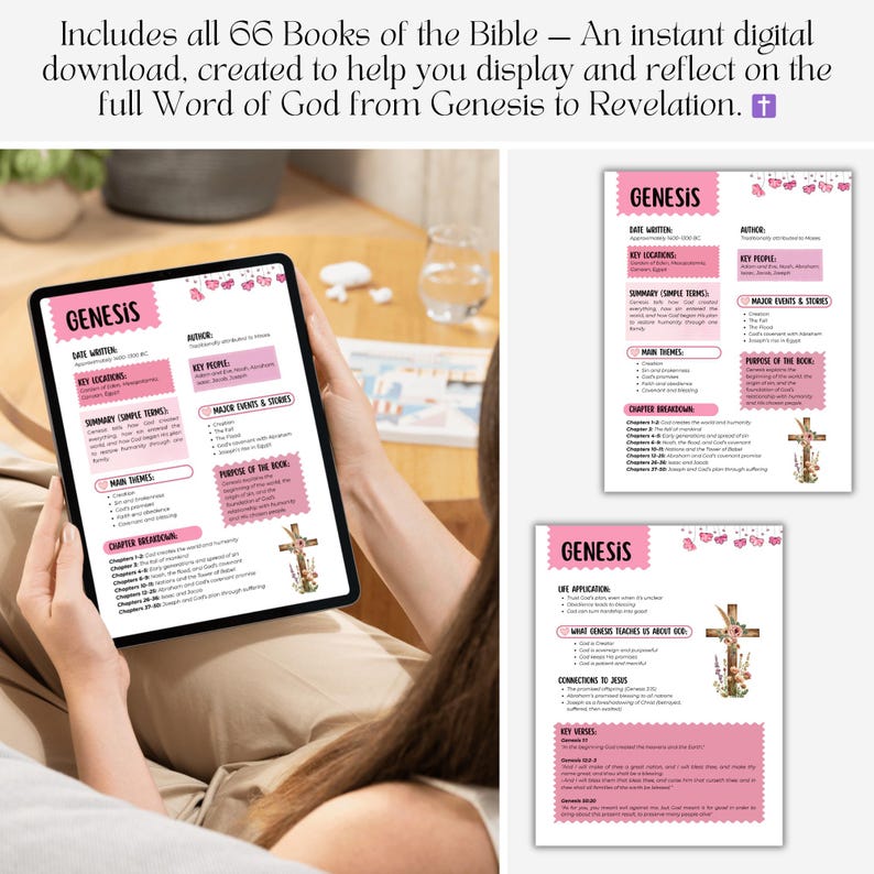 Bible summary guide printable simple breakdown of scripture for beginners and daily study