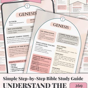 Entire Bible Made Simple Study Guide | Bible Book Summaries + Chapter Breakdown | Printable Bible Overview & Reflection Pages