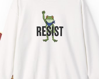 Resist Portland-kikker met ronde hals | Uniseks protestsweater