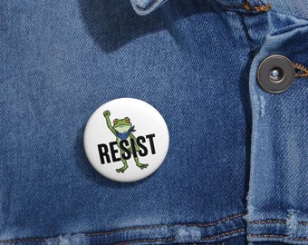 Pin de la rana de protesta de Portland, regalo político activista
