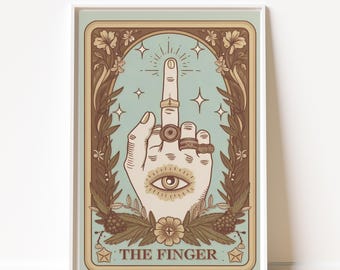 Póster enrollado del Tarot de los Dedos