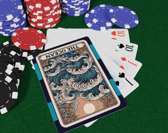 Ocean Waves Playing Cards | Poker Deck - Etsy