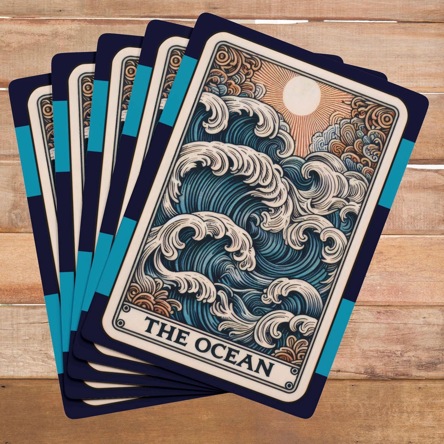Ocean Waves Playing Cards | Poker Deck - Etsy