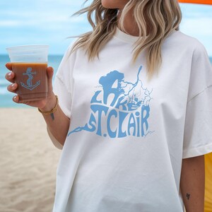 Lake Saint Clair Michigan Map T-Shirt | Boating Tee