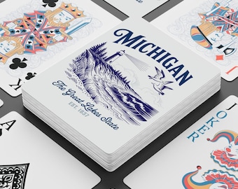 Baralho de pôquer Michigan Lakes | Lighthouse Beach