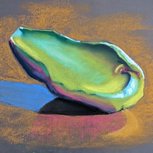 Original Framed Pastel Drawing, &quot;Pistachio&quot;