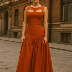 simpatico rust orange maxi dress Rust Orange Maxi Dress