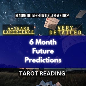 Lectura de tarot para predecir los próximos 6 meses, predicción del futuro a 6 meses, lectura precisa, lectura de un médium psíquico