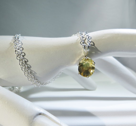 Oval Citrine Solitaire
